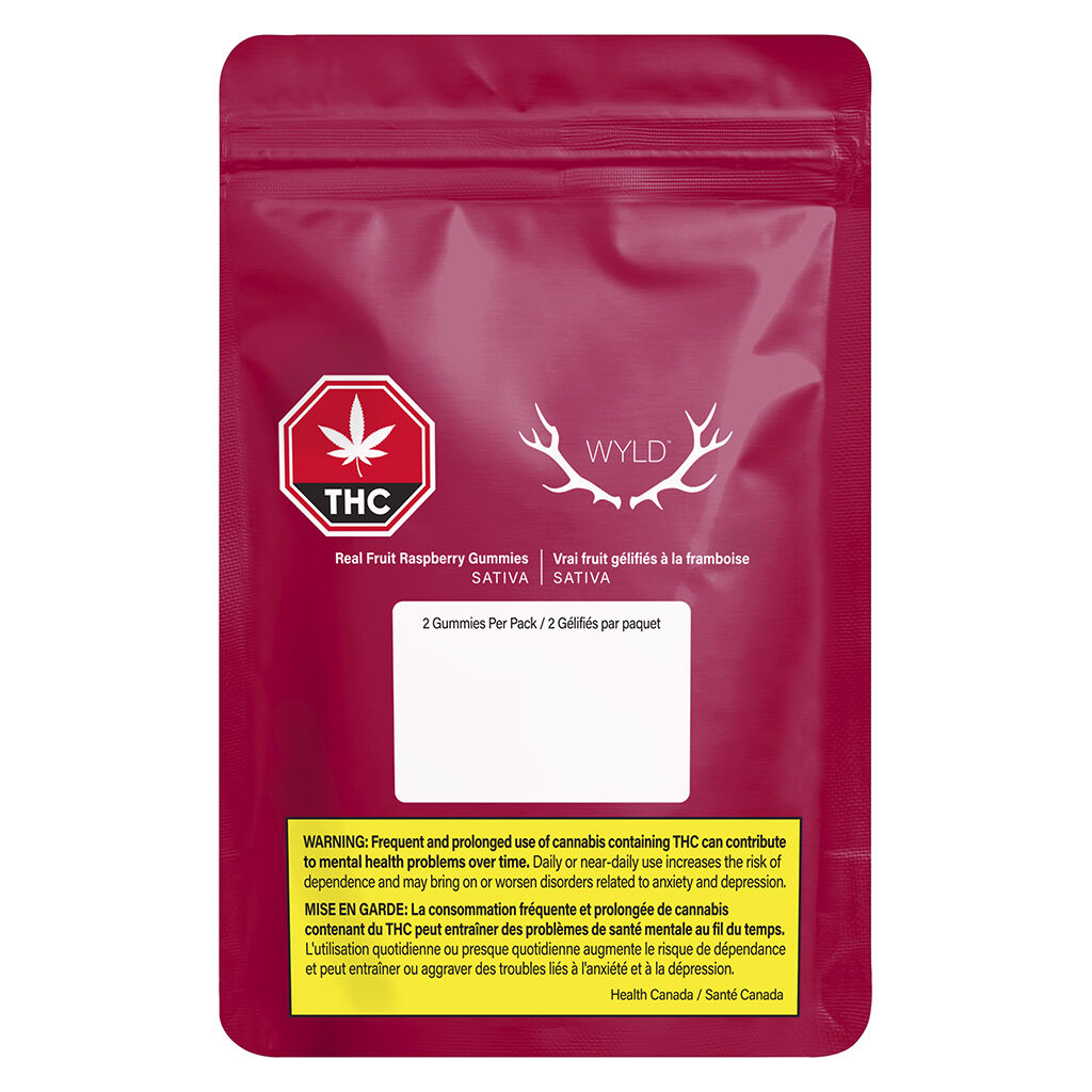 Real Fruit Raspberry Soft Chew - Wyld - Real Fruit Raspberry Soft Chew 2 Pack Soft Chews